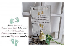 Stickdatei - Spruch Wenn Träume Hand und Fuß bekommen 